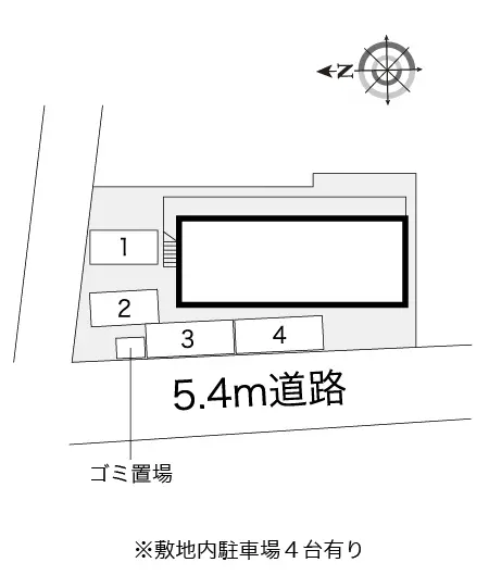 ★手数料０円★名古屋市中村区大秋町２丁目　月極駐車場（LP）